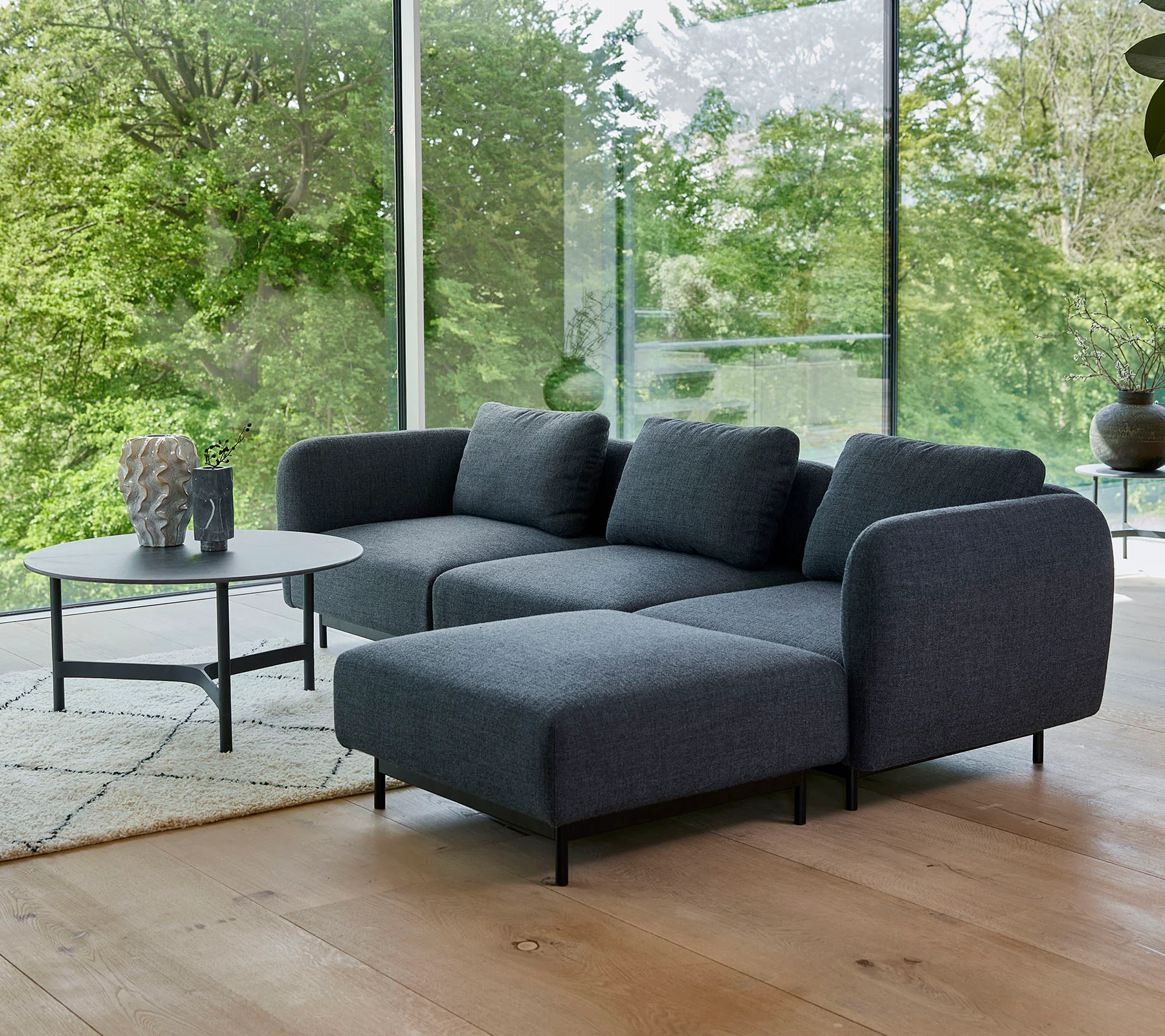 Aura 3-seater sofa w/chaise lounge - Image 3