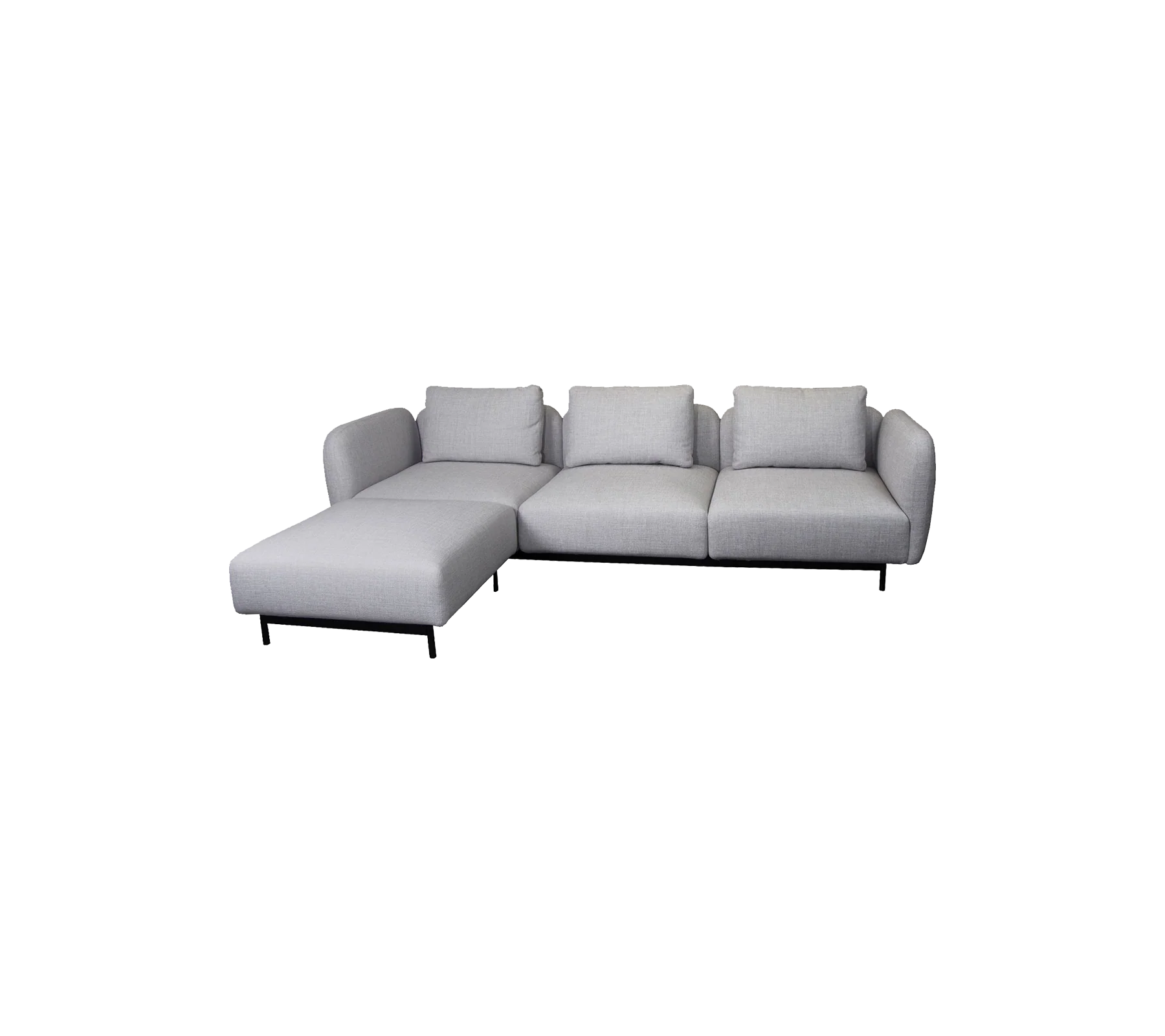 Aura 3-seater sofa w/chaise lounge - Image 5