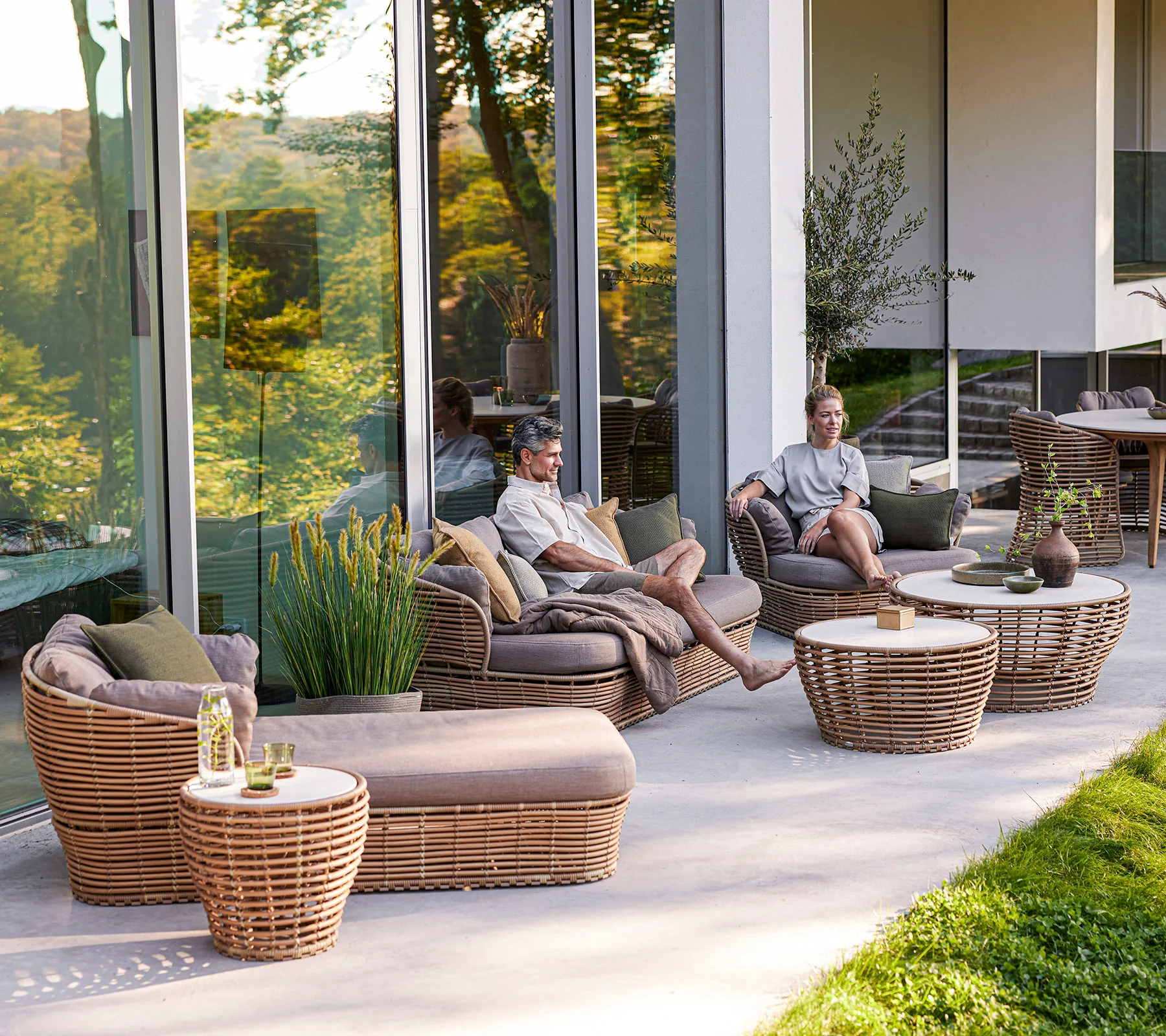 Basket coffee table, large - Image 3