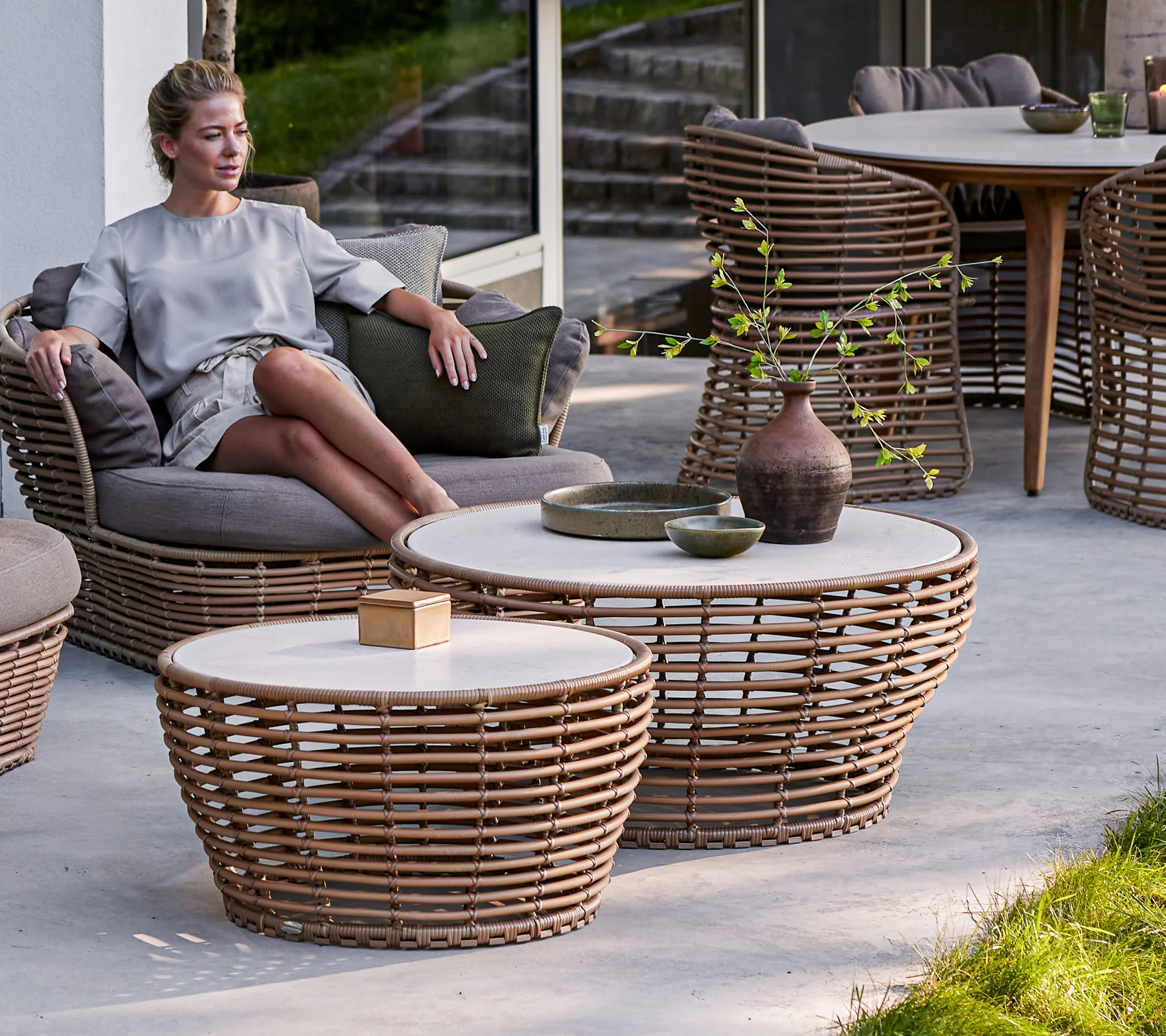 Basket coffee table, large - Image 8