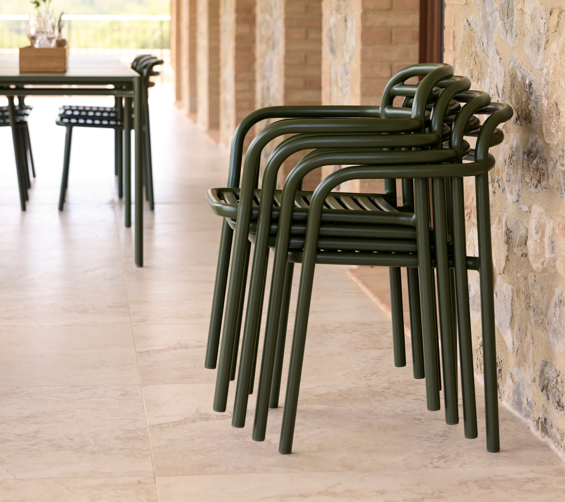Bliss dining table rect. incl. 4 Bliss armchairs - Image 4