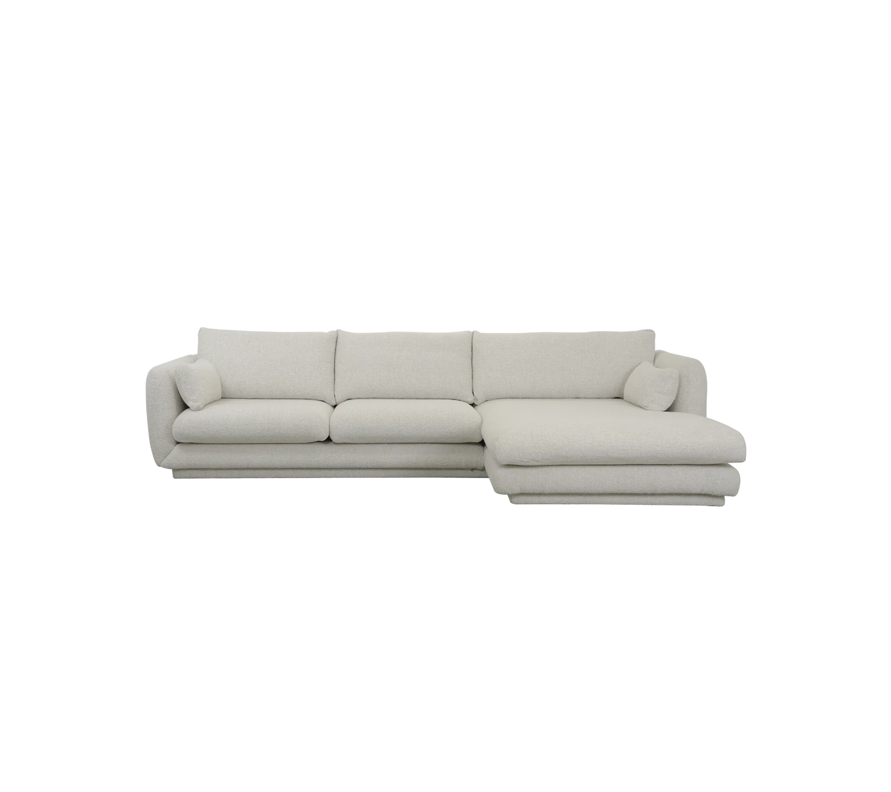 Bloom 2-seater sofa with chaise longue, left and plinth - Image 15