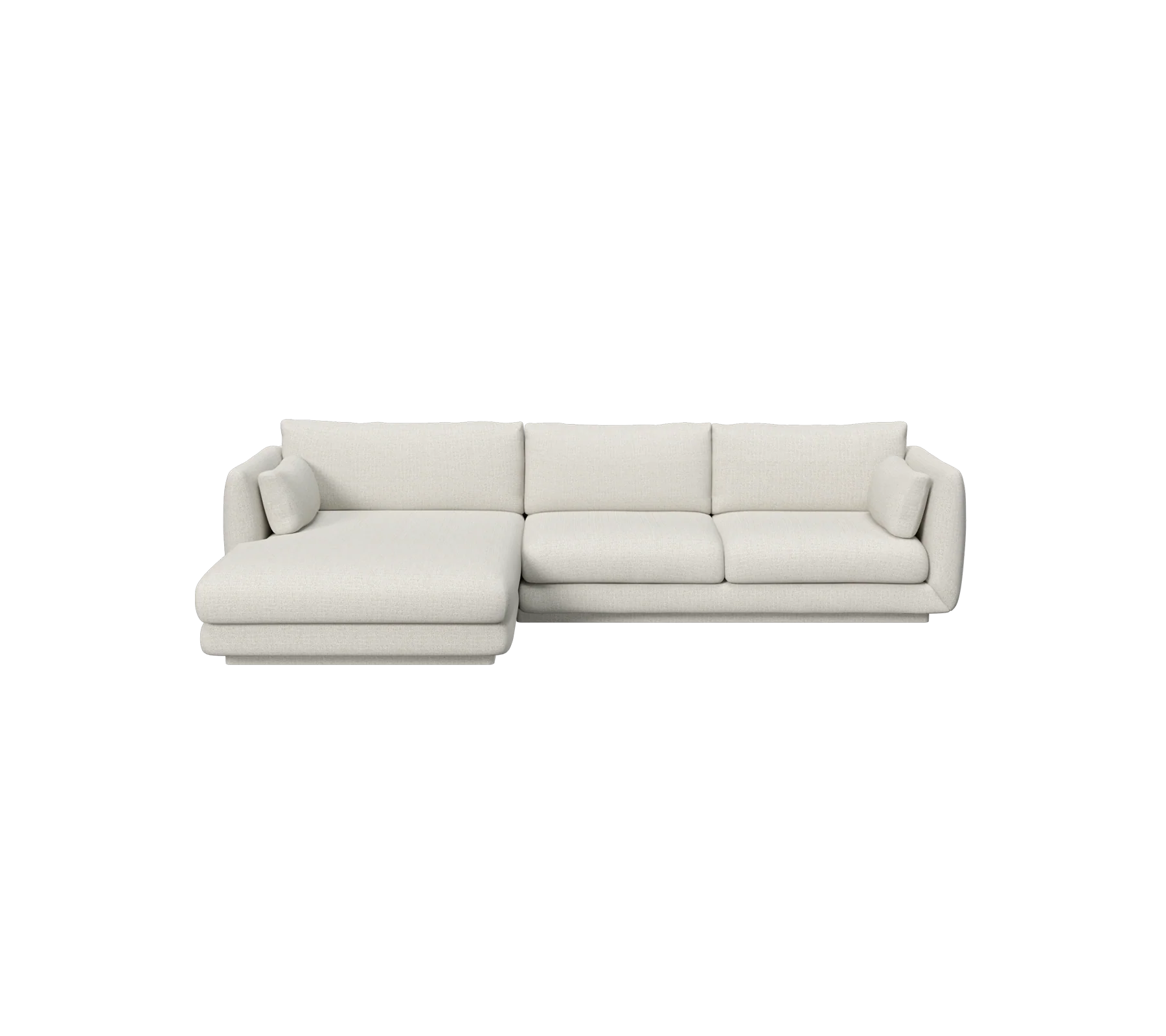 Bloom 2-seater sofa with chaise longue, right and plinth - Image 12