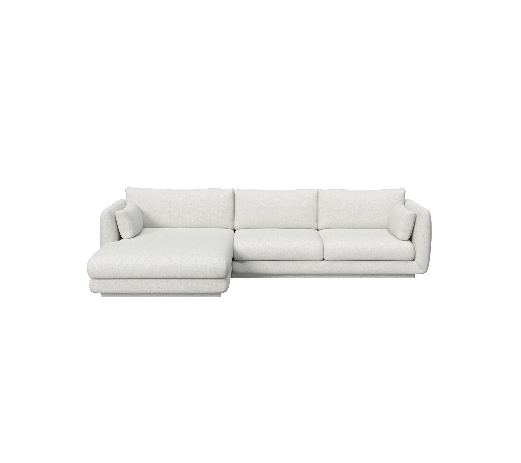 Bloom 2-seater sofa with chaise longue, right and plinth - Image 14