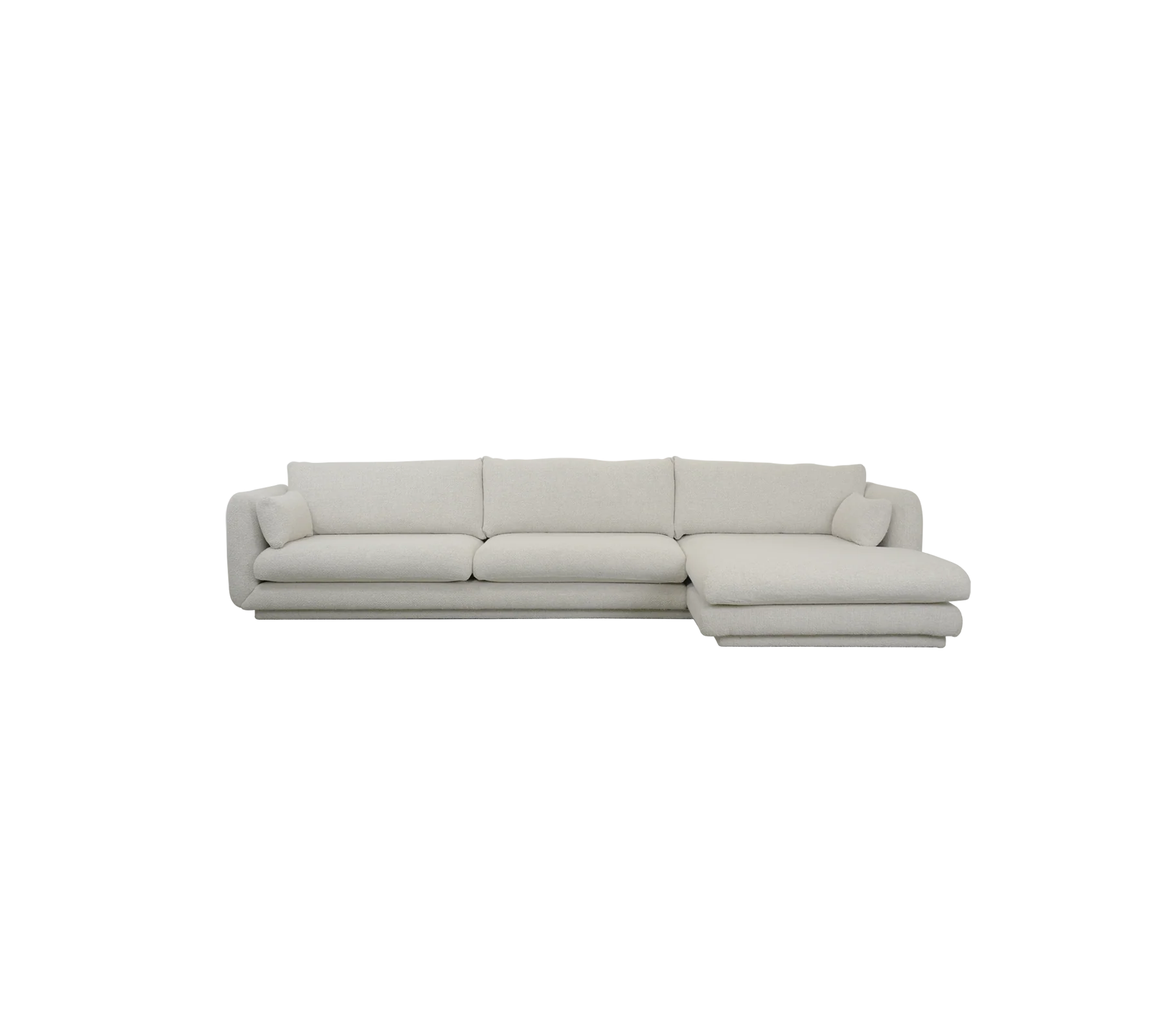 Bloom 3-seater sofa with chaise longue, left and plinth - Image 15
