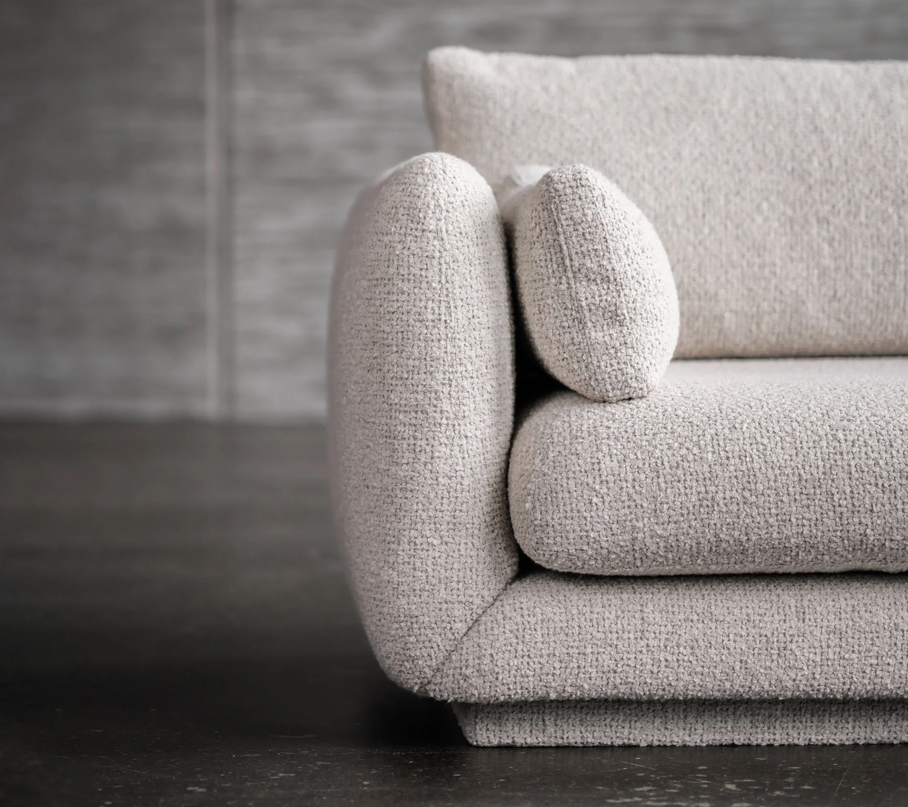 Bloom 3-seater sofa with chaise longue, left and plinth - Image 8