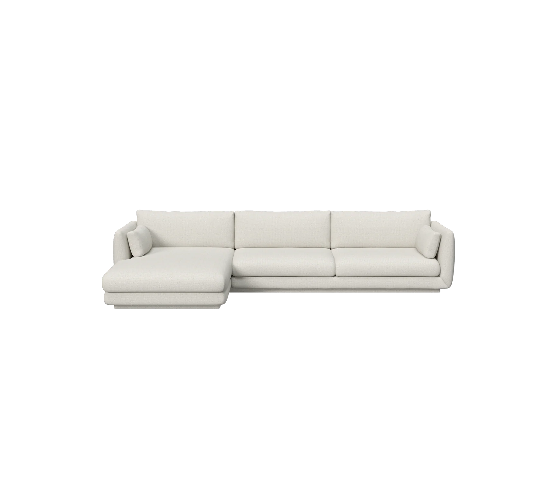 Bloom 3-seater sofa with chaise longue, right and plinth - Image 12