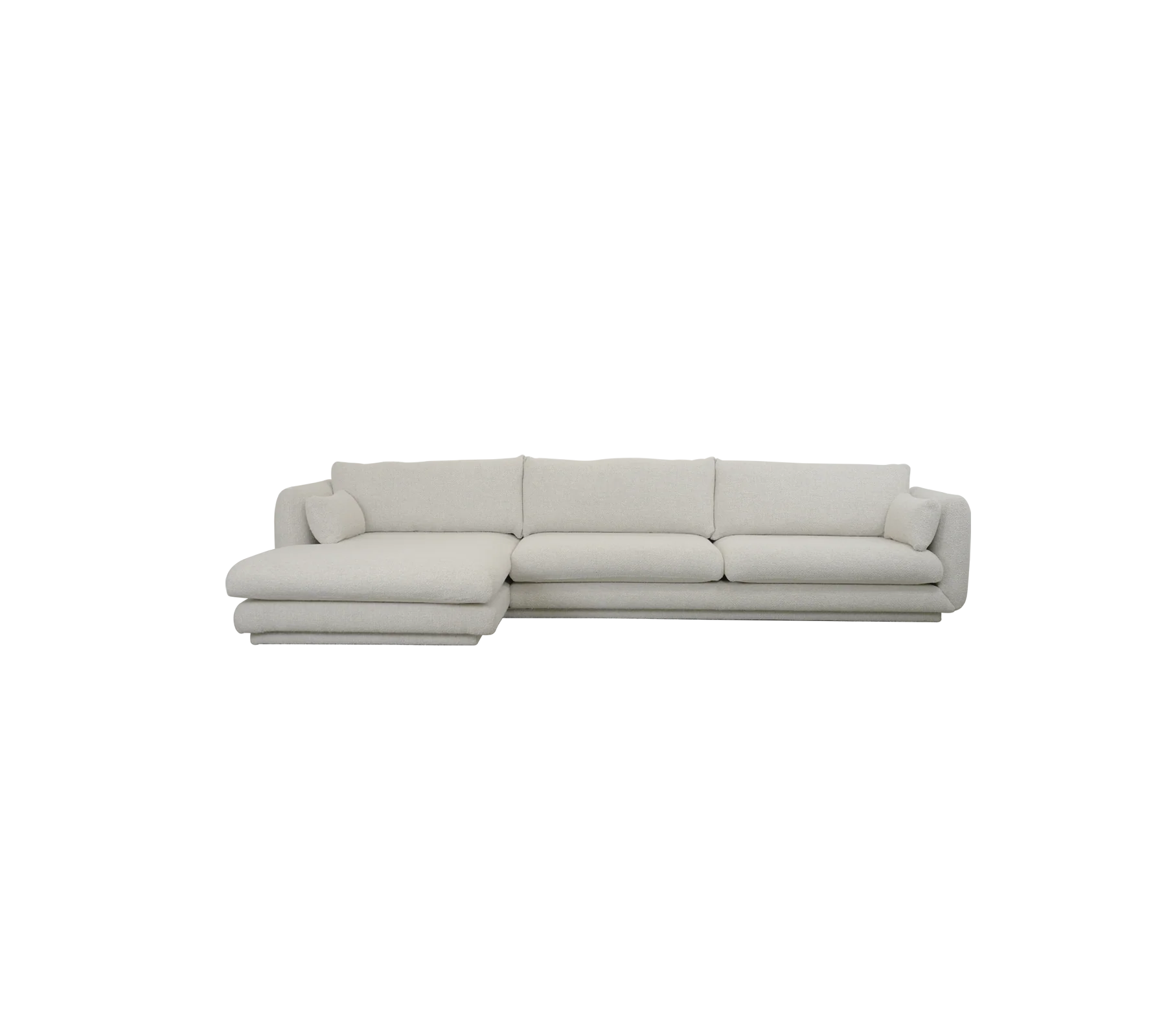 Bloom 3-seater sofa with chaise longue, right and plinth - Image 15