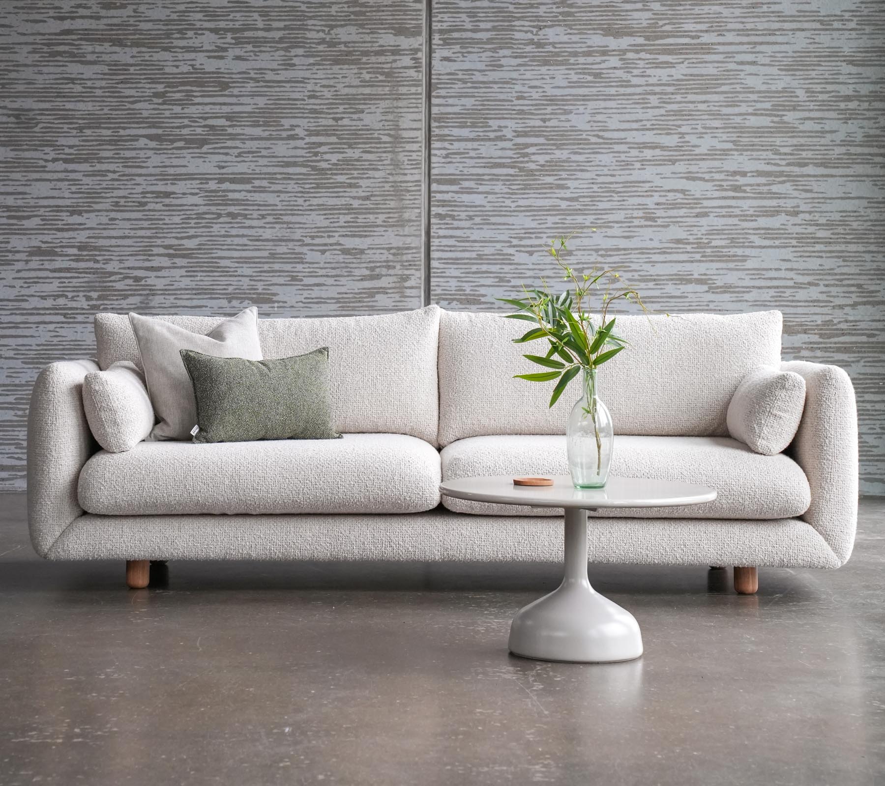 Bloom 3-seater sofa w/teak legs - Image 3
