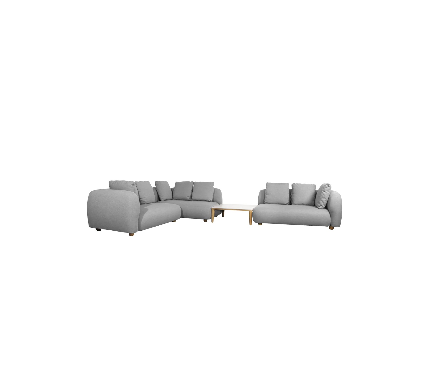 Capture corner sofa w/table & chaise lounge - Image 6