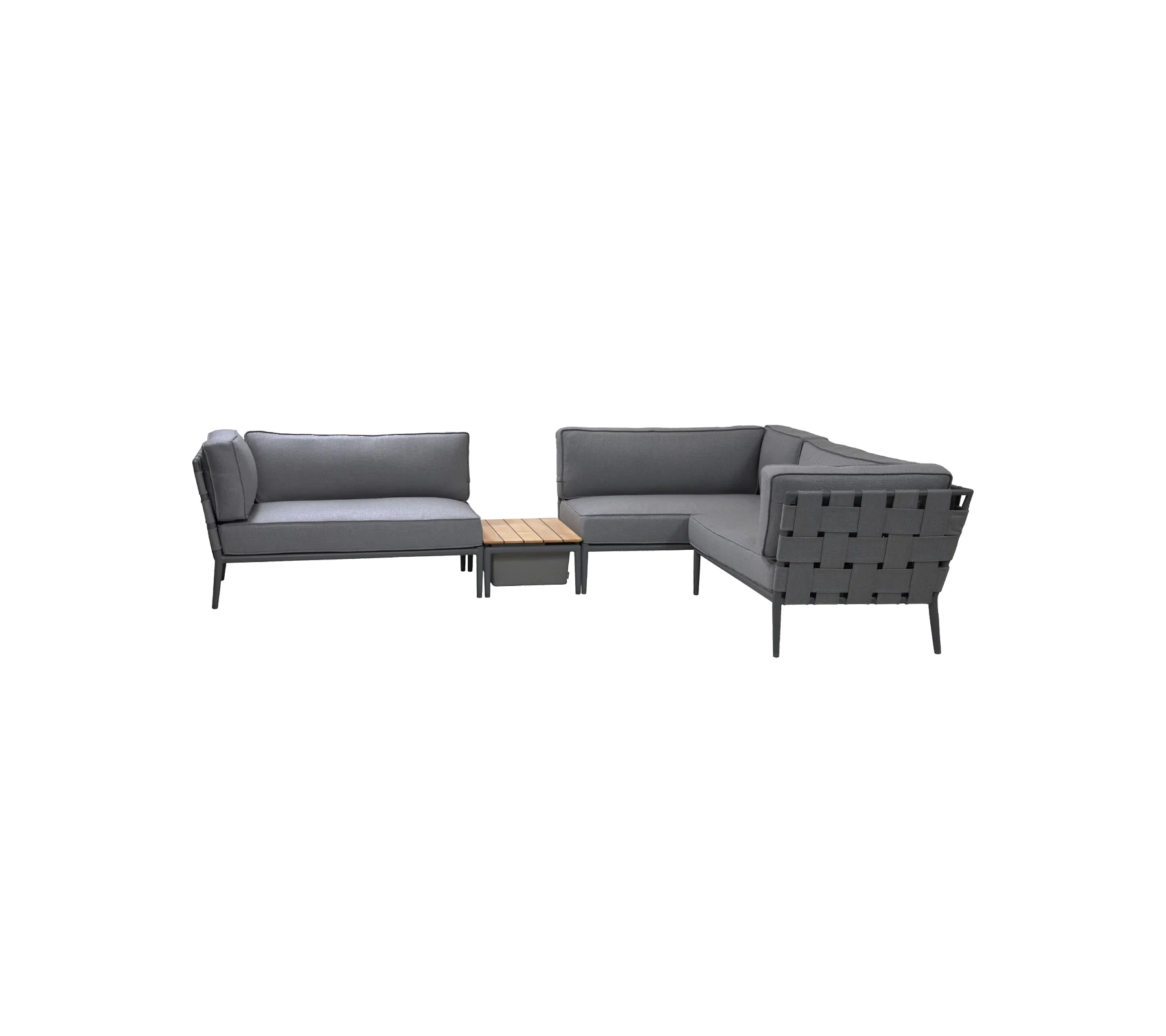 Conic modular corner sofa with box table - Image 6