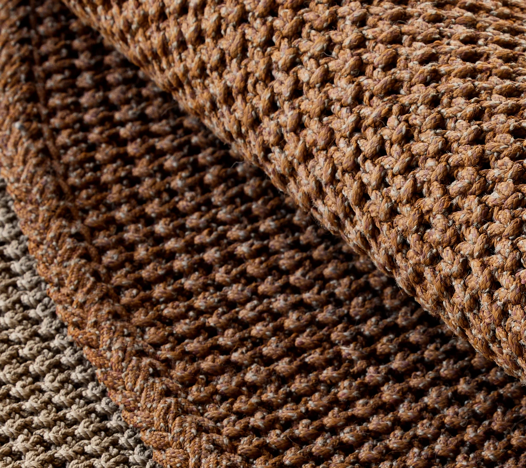 Knit rug, dia 200 cm - Image 10