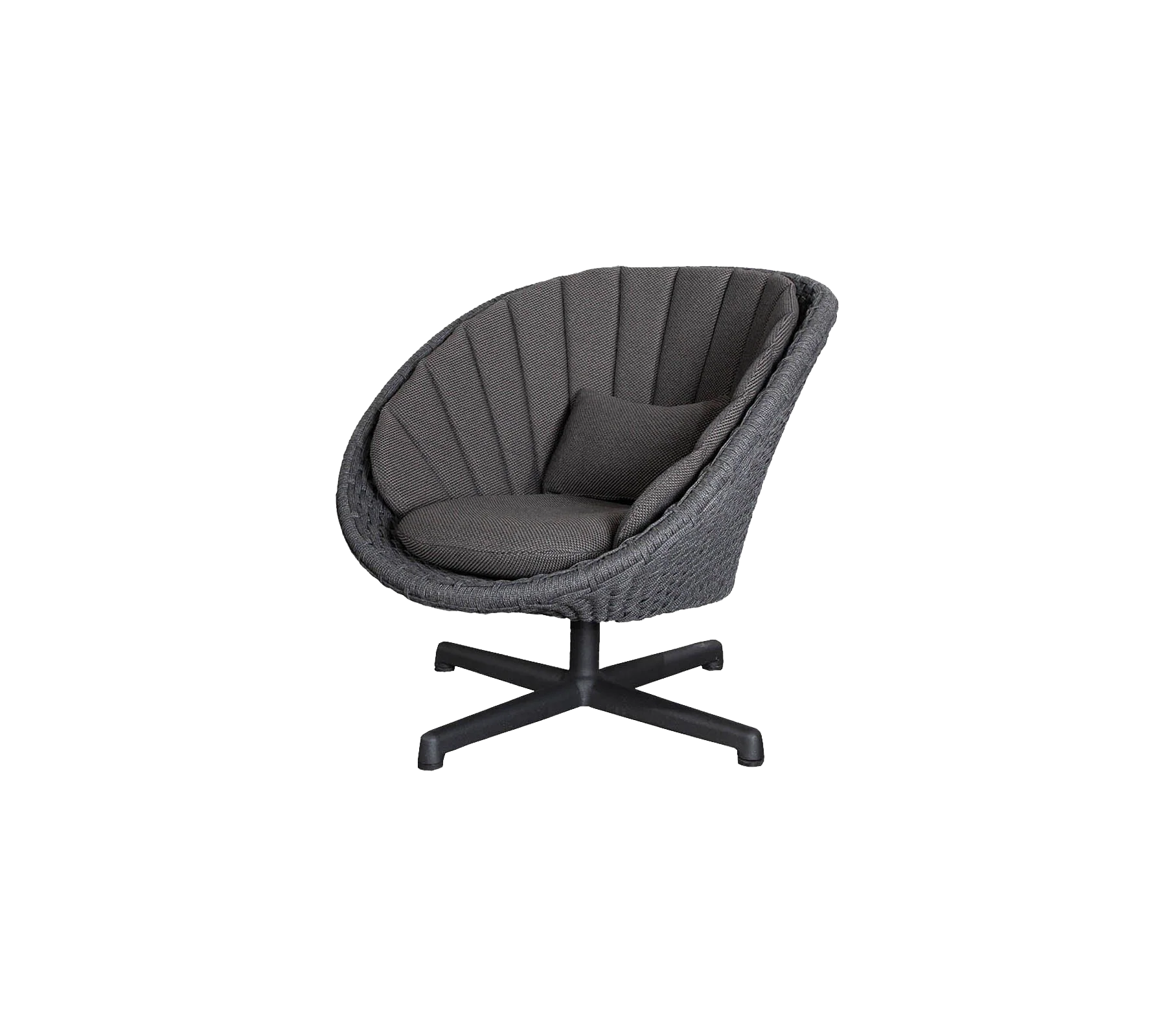Peacock lounge chair w/swivel aluminium base - Image 10