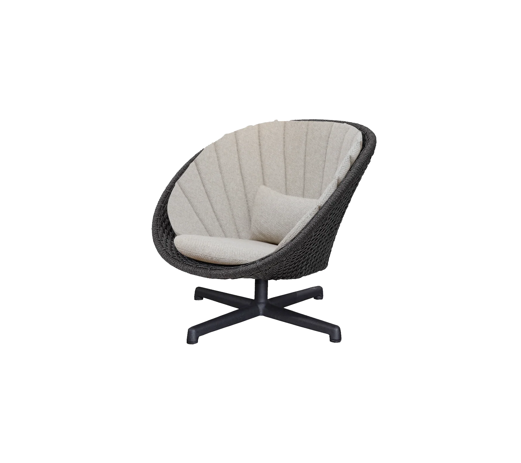 Peacock lounge chair w/swivel aluminium base - Image 11