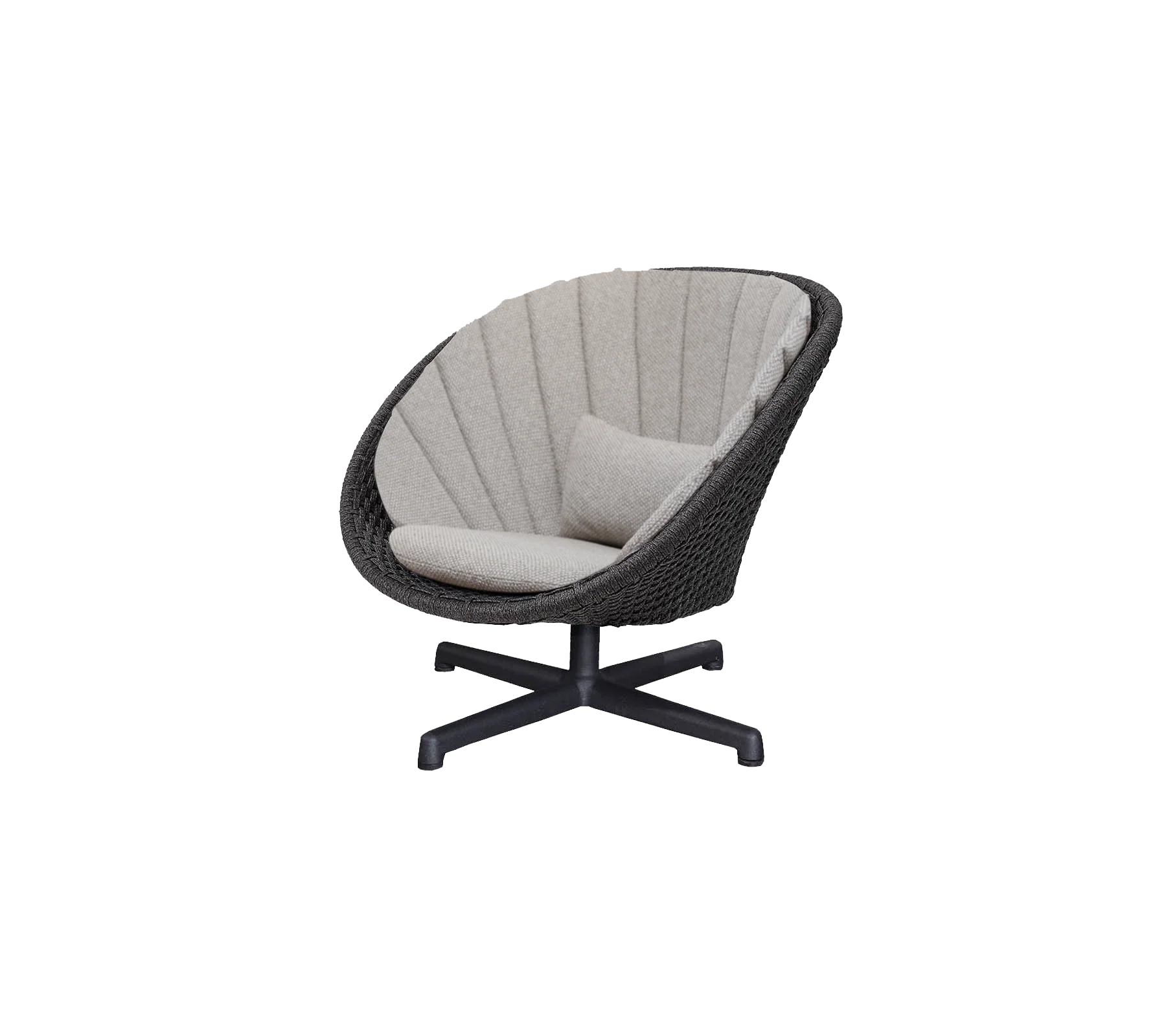 Peacock lounge chair w/swivel aluminium base - Image 12