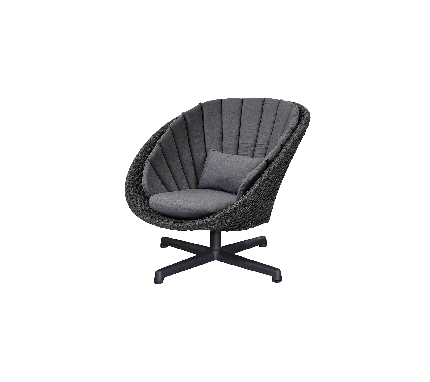 Peacock lounge chair w/swivel aluminium base - Image 6