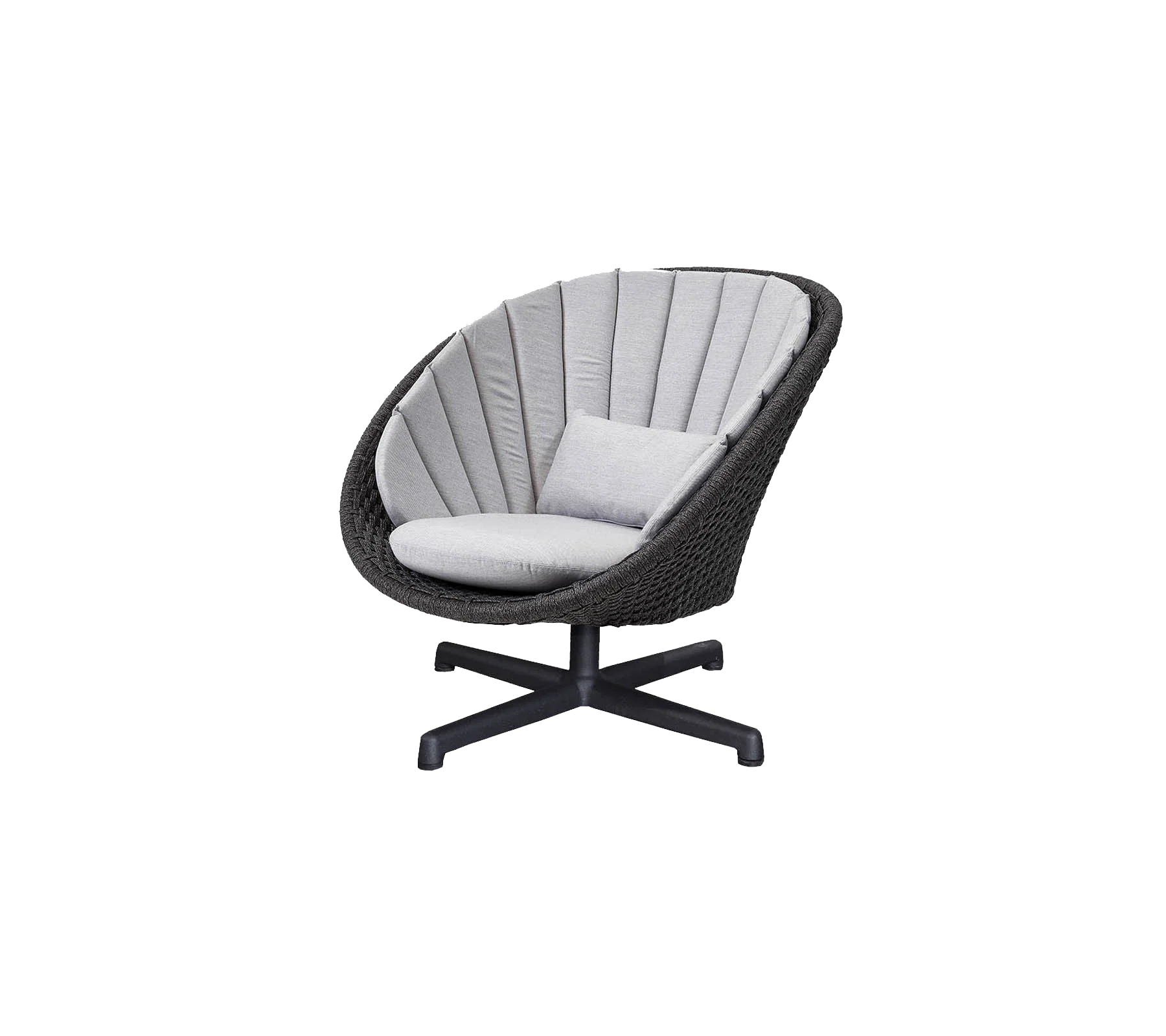 Peacock lounge chair w/swivel aluminium base - Image 7