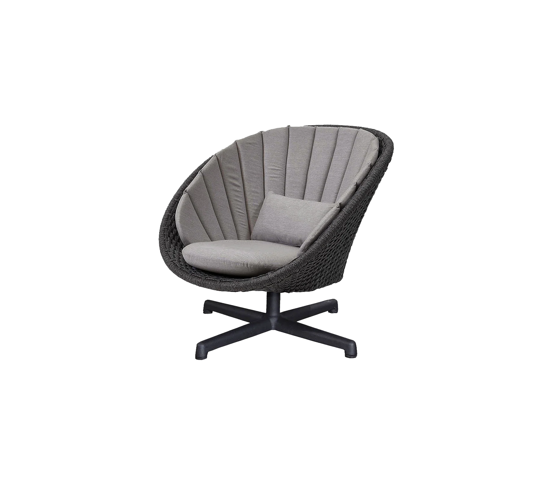 Peacock lounge chair w/swivel aluminium base - Image 8