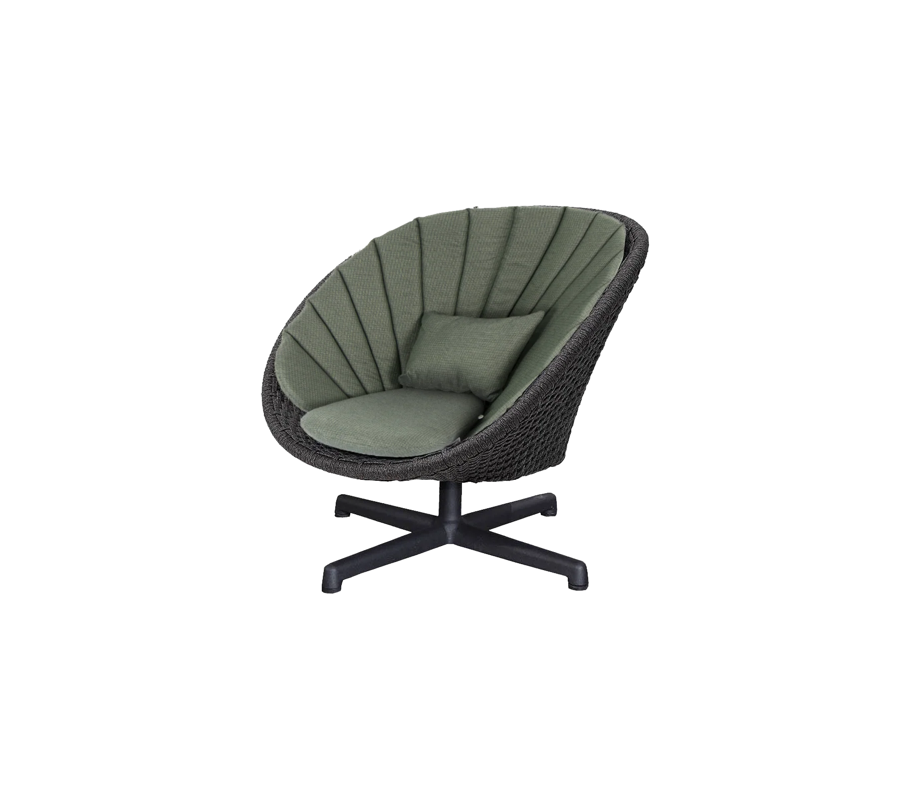 Peacock lounge chair w/swivel aluminium base - Image 9