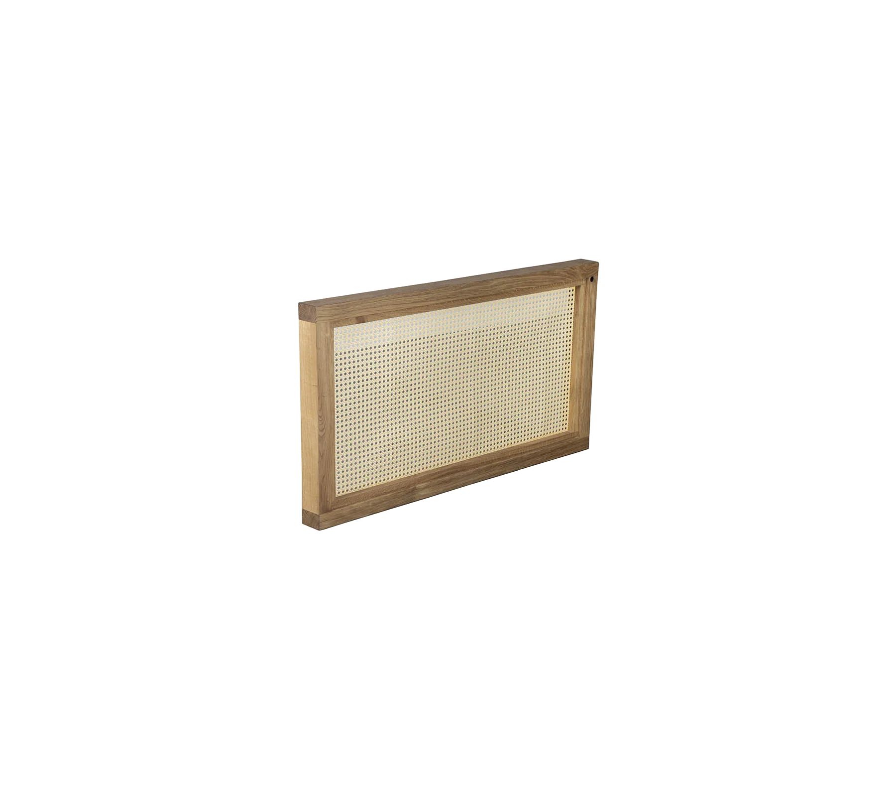 Scale armrest, left, w/French Weave natural, Oak - Image 4
