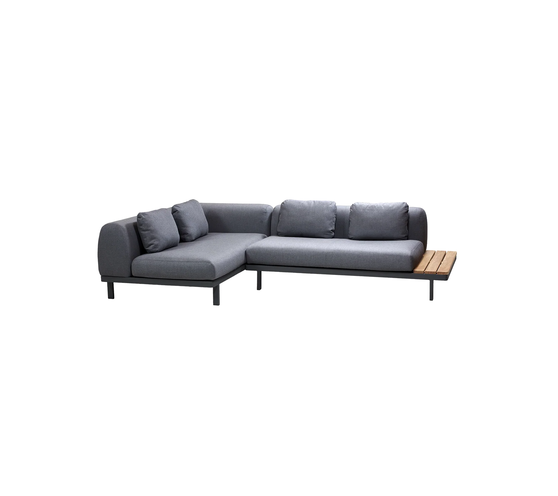 Space compact 2-module corner sofa with side table - Image 5