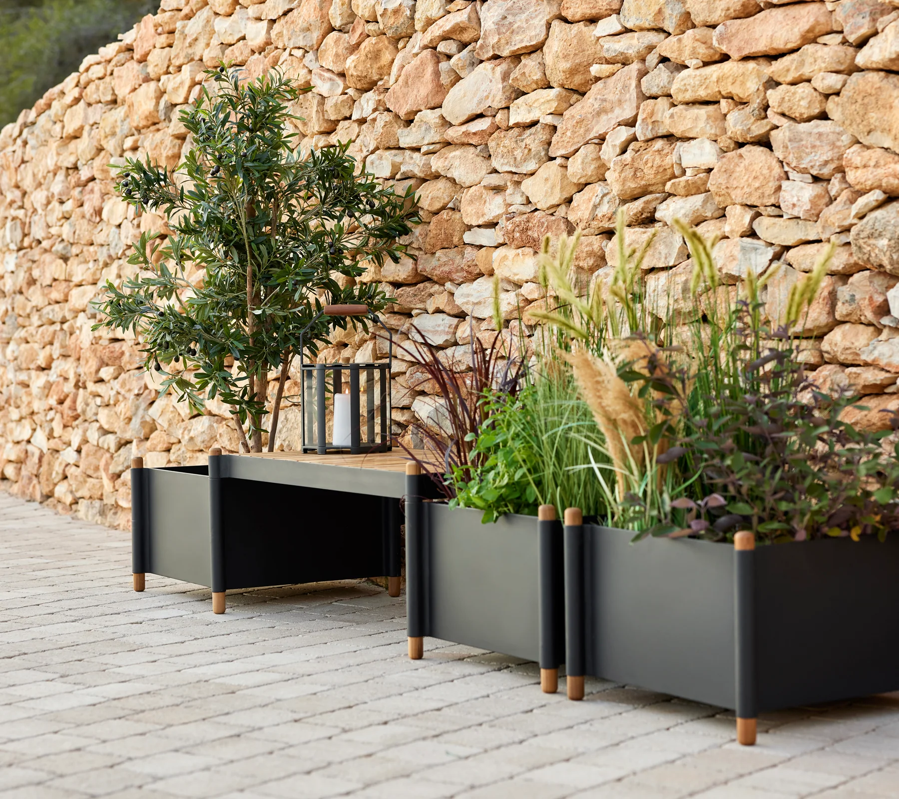 Sticks bench incl. 2 planters - Image 9