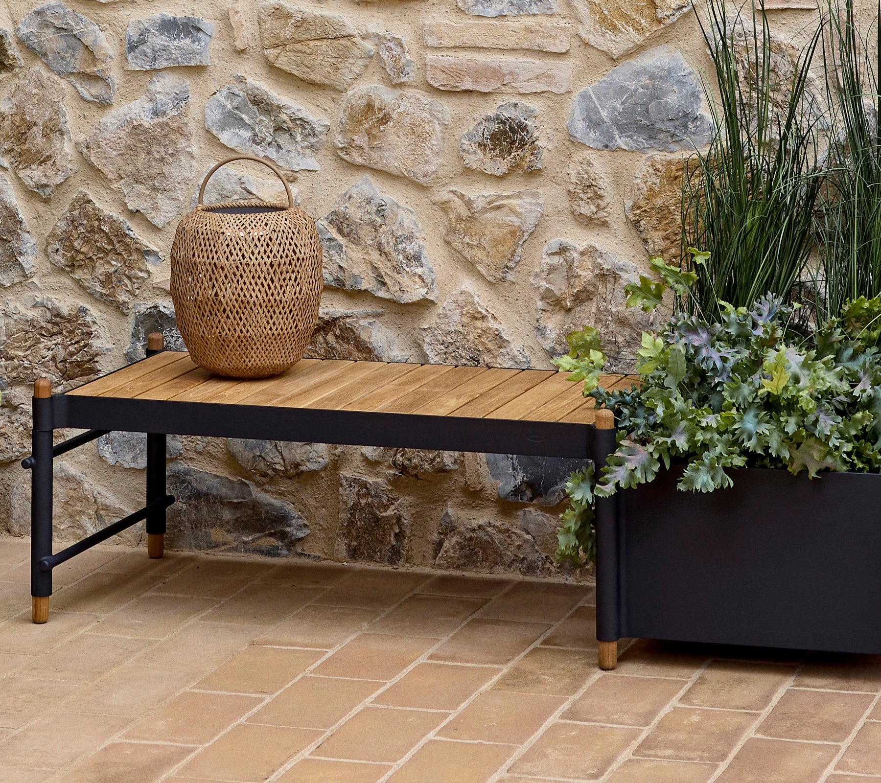Sticks bench w/planter - Image 8